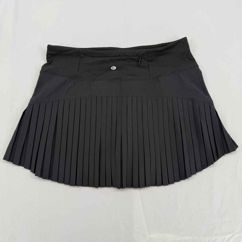 Baleaf Womens Black Pleated Tennis Skort High Waisted Athletic Skirt Large NEW